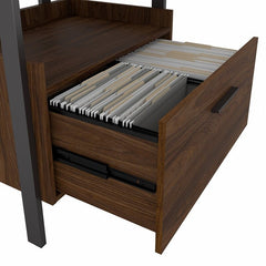 1-Drawer Lateral Filing Cabinet The Drawer Opens on Smooth Full-Extension Ball Bearing Slides for Easy Access to Contents