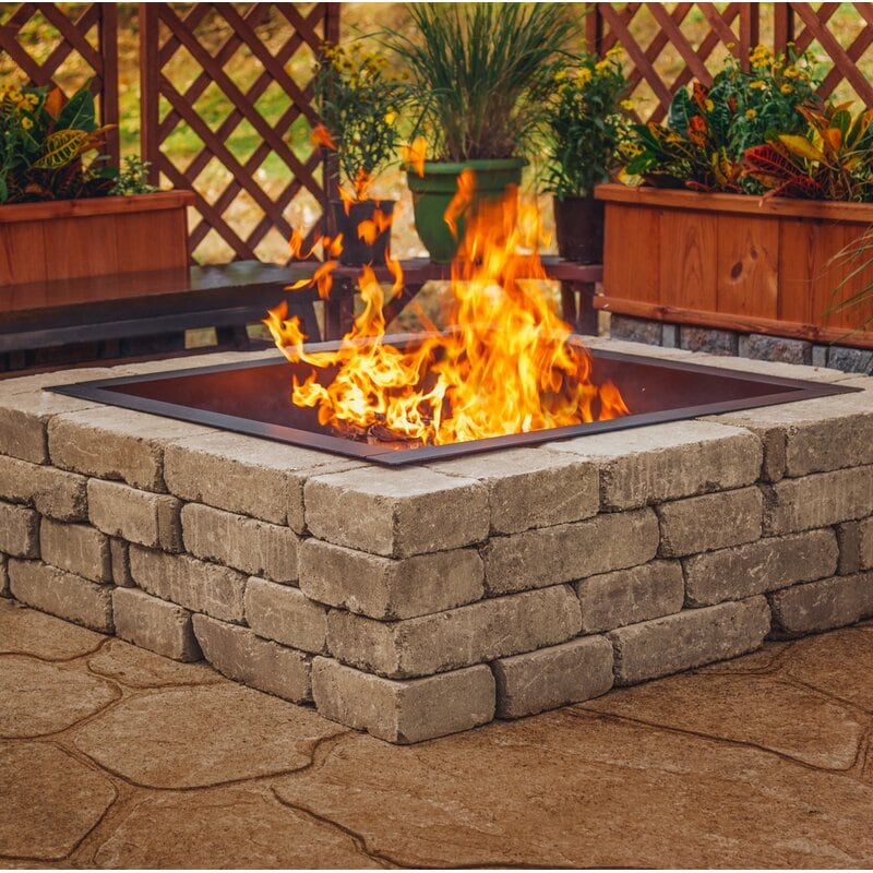Steel Wood Burning Outdoor Fire Ring This Burning Fire Ring Helps to Keep your Bonfire