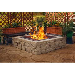 Steel Wood Burning Outdoor Fire Ring This Burning Fire Ring Helps to Keep your Bonfire
