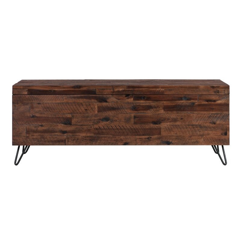 Wood Flip Top Storage Bench This Storage Bench Brings Essential Storage To Your Entryway and Living Room Spot for Your Spare Throw Pillows