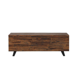 Wood Flip Top Storage Bench Coffee Table Trunk is a Versatile Piece That Can Create Storage All Around your Home