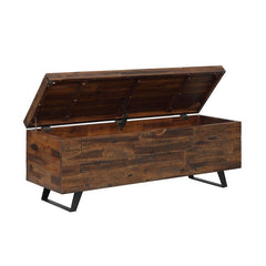 Wood Flip Top Storage Bench Coffee Table Trunk is a Versatile Piece That Can Create Storage All Around your Home