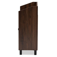 2-Door Wood Entryway 8 Pair Shoe Storage Cabinet Keep your Entryway Free of Shoe Clutter with this 2-Door Wood Entryway