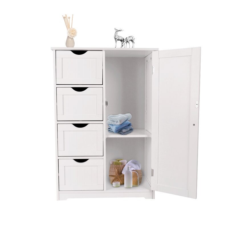 Free-Standing Bathroom Cabinet Lacking The Space Necessary to Keep your Bathroom Storage Solution Adjustable Shelf with 3 Heights