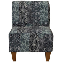Slate Slipper Chair Support A 350-Weight Capacity with A Rounded Back and Four Tapered Wood Feet Round Out your Seating Arrangement