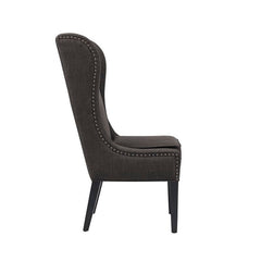 Wingback Chair Adds Stately Style To Any Living Room Or Den. Its Solid and Wood Frame is Founded Atop Four Tapered Legs