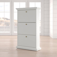 21 Pair Shoe Storage Cabinet Keep your Shoes Organized and Declutter your Closet with This Shoe Storage Cabinet Three Drawers Tilt Open