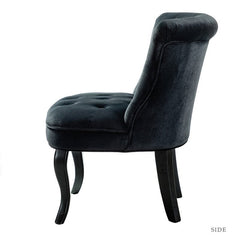 Tufted Velvet Side Chair Brings a Bit of Glam and A Hint of Elegance Whether it's in your Living Room, Den, Or At your Bedroom Vanity
