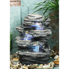 Resin Rock Fountain 4 different levels. Made From Durable Polyresin. Ideal for Indoor and Outdoor Use