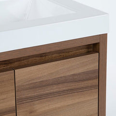 25" Wall-Mount Single Bathroom Vanity Modern & Contemporary Bathroom Vanities Great Option To Open up Larger Bathroom Space