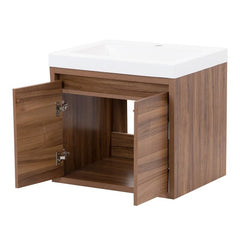 25" Wall-Mount Single Bathroom Vanity Modern & Contemporary Bathroom Vanities Great Option To Open up Larger Bathroom Space