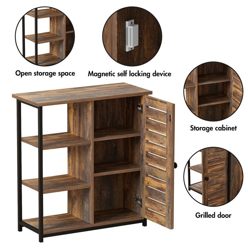 Locking clearance accent cabinet