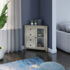 Valley Pine 1 - Door Corner Accent Cabinet Perfect Floor Space  this Corner Accent Cabinet is A Space-Saving Solution for The Extra Storage