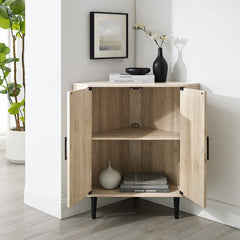 Birch 2 - Door Corner Accent Cabinet your Living Room, Entryway, Or Den Will Soon Showcase your Novels, Décor Perfect for Any Corner Space
