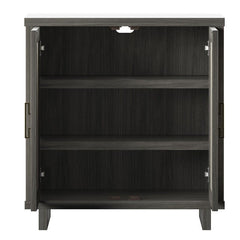 Crete Oak 2 - Door Accent Cabinet Perfect for Tucking Away Books, Video Games, and Office Supplies to your Bedroom or Living Room