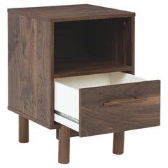 1 Drawer Nightstand in Brown Simple and Elegant in Its Design, This Piece Keeps your Home Decor Grounded While Elevating your Modern Style