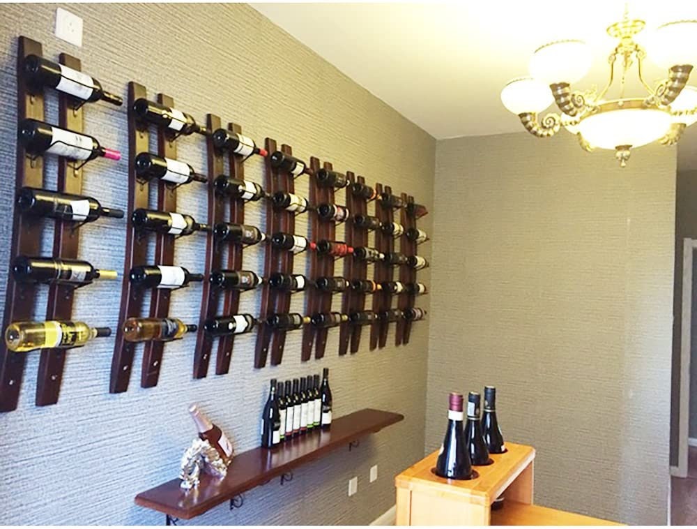 Wood wine rack wall mount best sale