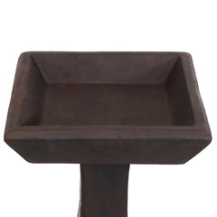 Simply Square Modern Reinforced Concrete Bird Bath Modern-Style Square Birdbath is the Perfect Accent for Any Garden, Yard, or Patio