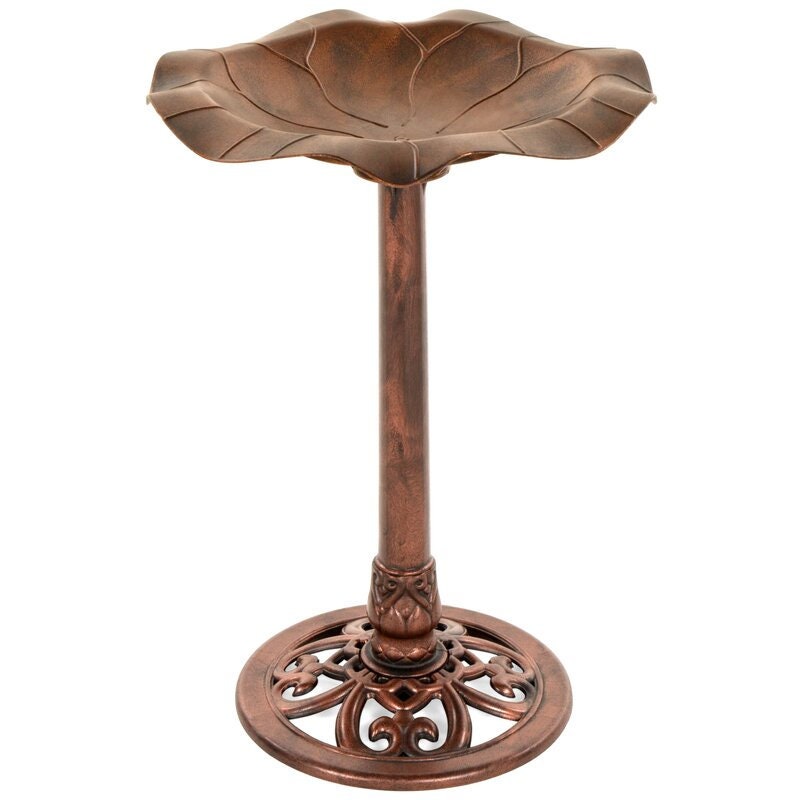 Copper Birdbath Give your Neighborhood Birds a Home Away from Home with Water or Sand to Support your Feathered Friends