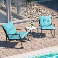 2 - Person Long Bistro Set with Cushions  Comes to Kicking Back and Enjoying Some Time Outside, you Want to Feel Relaxed and Comfortable