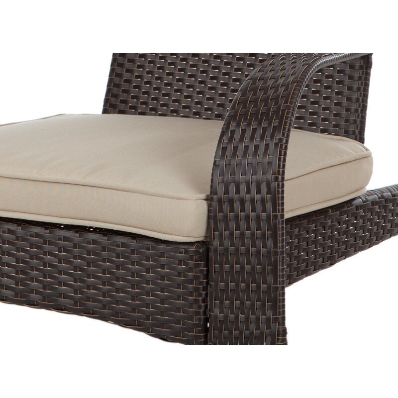 Patio Chair with Cushions Bring Contemporary Style to your Patio or Porch Polyester-Blend Cushion for Added Comfort and Support
