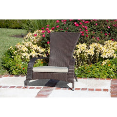 Patio Chair with Cushions Bring Contemporary Style to your Patio or Porch Polyester-Blend Cushion for Added Comfort and Support