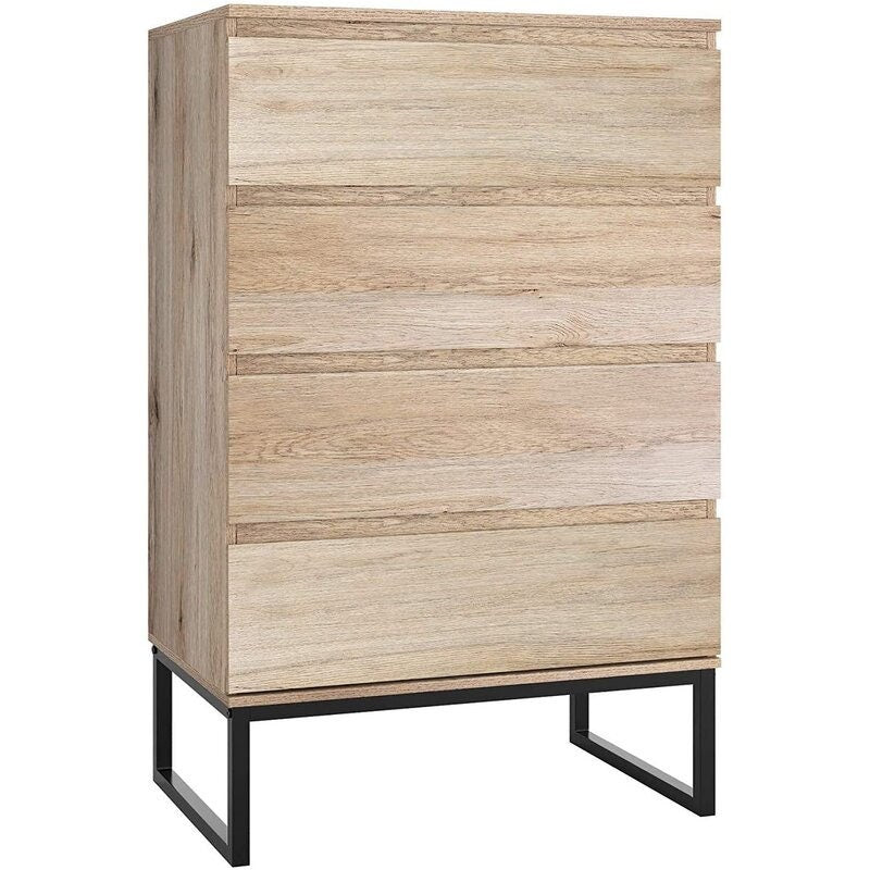 4 Drawer Chest Storage Cabinet Can Provide Sufficient Space for your Daily Storage Steel Legs Perfect for Organize