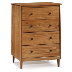 Caramel 4 Drawer Chest four Drawers Offer Plenty of Storage for All your Shirts, Socks, Sweaters, and Jeans Perfect for Storage