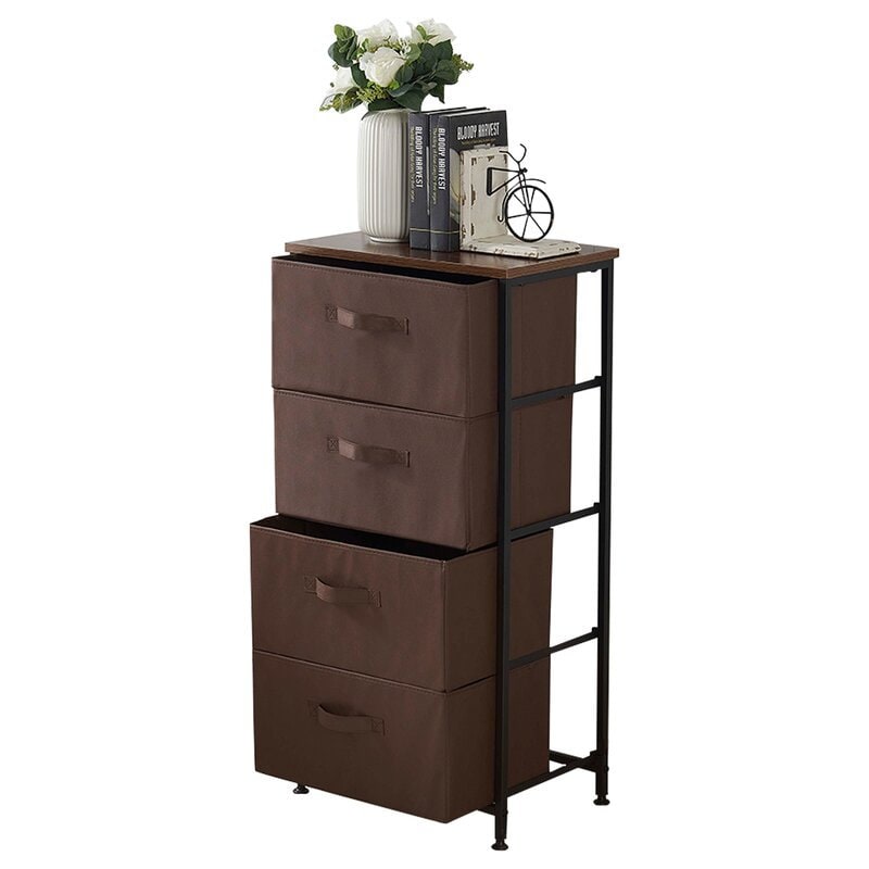 4 Drawer Brown Dressers & Chests Perfect Piece for Small Spaces, Entryways, or Even Dorm Rooms Perfect Amount of Storage Space