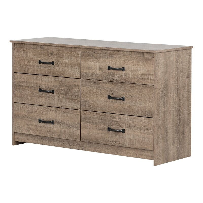 6 Drawer Double Dresser Six Handy Storage Drawers  Putting your Clothes Away is Easy Perfect for your Bedroom