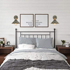 Vintage Swing Arm Wall Sconces Hardwired or Plug-in Bedroom Bath Wall Lamps Set of 2