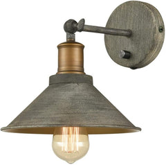 Vintage Swing Arm Wall Sconces Hardwired or Plug-in Bedroom Bath Wall Lamps Set of 2