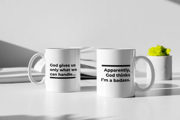 Be Badass Gift | Funny Mugs for Women | Sweary Mug | Birthday Present | Best Friend Gift | Mugs With Sayings | Fuck Cancer | Gift-for-Her