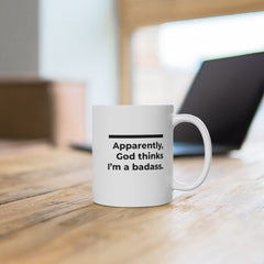 Be Badass Gift | Funny Mugs for Women | Sweary Mug | Birthday Present | Best Friend Gift | Mugs With Sayings | Fuck Cancer | Gift-for-Her