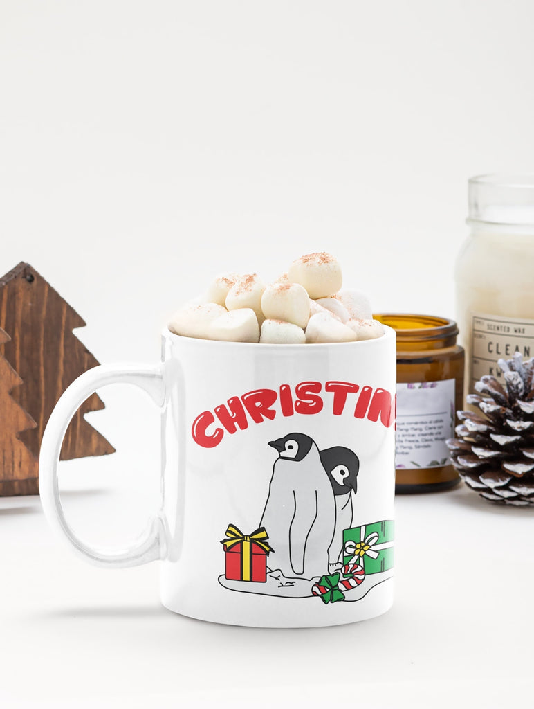 Kids Hot Cocoa Christmas Mug, Childrens Hot Chocolate Cup