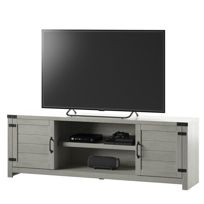 Fairfax Oak TV Stand for TVs up to 80" for your Living Room or Den Two Open Shelve Offer the Perfect Spot for your Game Console or Cable Box