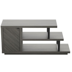 Light Gray TV Stand for TVs up to 50" Adjustable Shelving for Remotes, Gaming Controllers, Throws, and Other Must-Haves