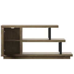 Brown TV Stand for TVs up to 50" Adjustable Shelving for Remotes, Gaming Controllers, Throws, and Other Must-Haves