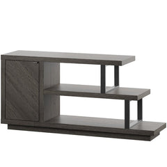 Dark Gray TV Stand for TVs up to 50" Adjustable Shelving for Remotes, Gaming Controllers, Throws, and Other Must-Haves