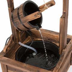 Aldous Wood Wishing Well Outdoor Patio Water Fountain This Classic Design Will Delight you and Your Family for Years to Come