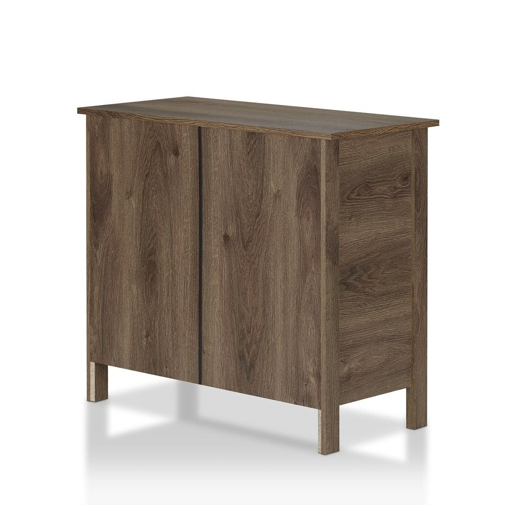 Distressed Walnut Dresser - 3-Drawer Gliding Drawers Provide Plenty of Space for your Clothing Ball Bearing Metal Glides