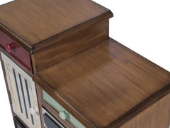 Multicolor 5-drawer Solid Wood Chest Provides Mutiple Storage Space Store and Minimize Clutter in your Living Space Living Room, Media Room