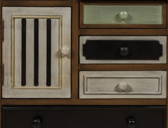 Multicolor 5-drawer Solid Wood Chest Provides Mutiple Storage Space Store and Minimize Clutter in your Living Space Living Room, Media Room