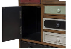 Multicolor 5-drawer Solid Wood Chest Provides Mutiple Storage Space Store and Minimize Clutter in your Living Space Living Room, Media Room