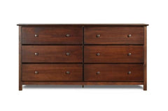 6-drawer Solid Wood Dresser Find Enough Storage Space for Every Season's Clothing Inside this Six-Drawer Dresser Classic Shaker Style