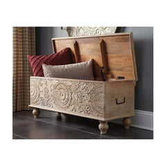 Wood Flip Top Storage Bench Bring Boho-Chic Style to your Space with this Ornate Storage Bench Hidden Storage Space for Everything
