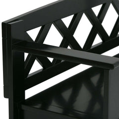 Black Flip top Storage Bench Added Storage and Seating for your Entryway or Mudroom Dual Storage Compartment