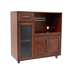 Kitchen Cart with Locking Wheels Give your Kitchen the Gift of Extra Organizational Space Open Compartment that Helps you Save Counter Space