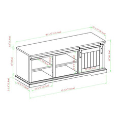 Gray Wash Chatham Square Shoe Storage Bench Two Adjustable Shelves and One Fixed Shelf Are Each Perched Inside their Own Storage Compartment