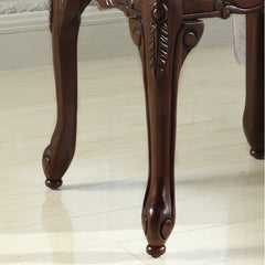 Dark Cherry End Table The Traditional Details and Carved Wood Face Trim Add Elegance and Grace to your Living Room
